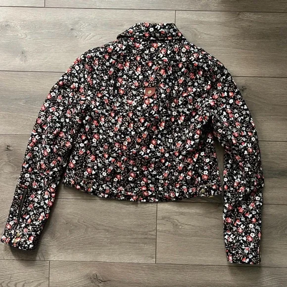 Anthropologie Hei Hei Floral Blazer Multicolor Cropped Jacket Cottagecore - Picture 4 of 5